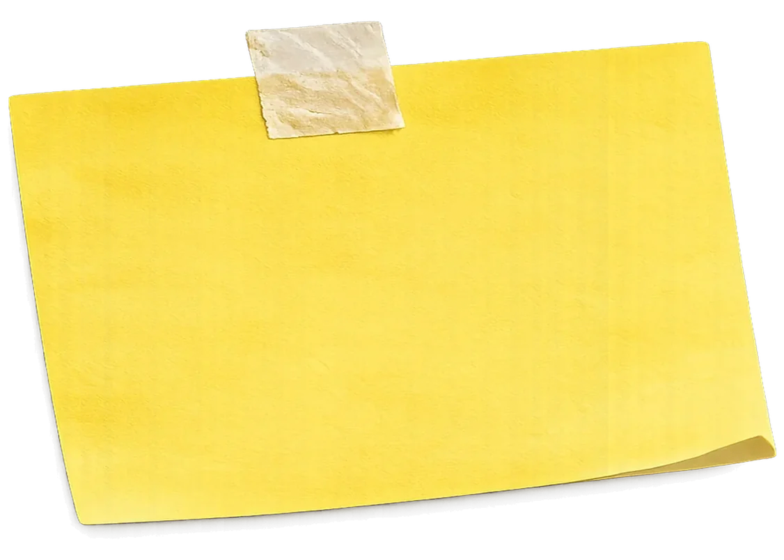 Yellow sticky note about capturing ideas the moment they hit